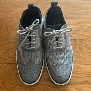 Cole Haan 2. ZeroGrand grey cloth oxfords 8.5